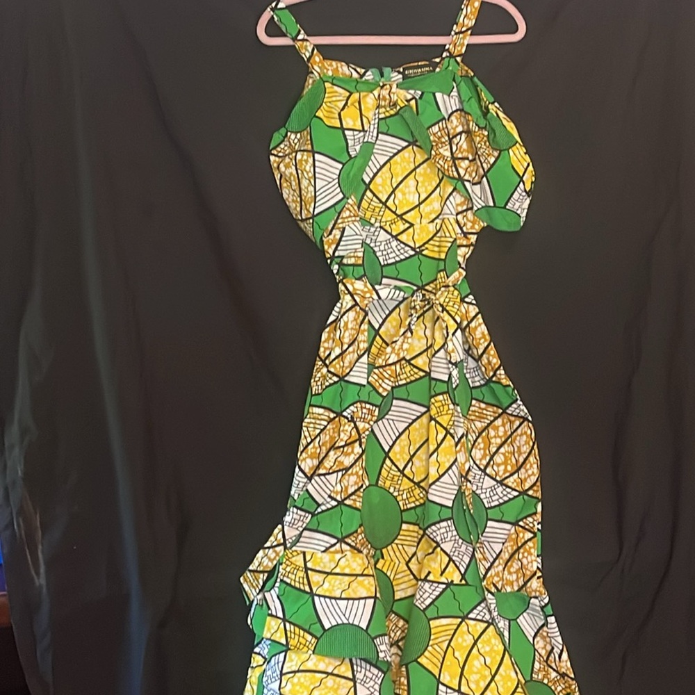 Beautiful African dress multi colored - Picture 7 of 7